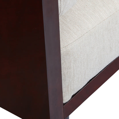 3-seater Sofa with Wood Legs and Exposed Frame