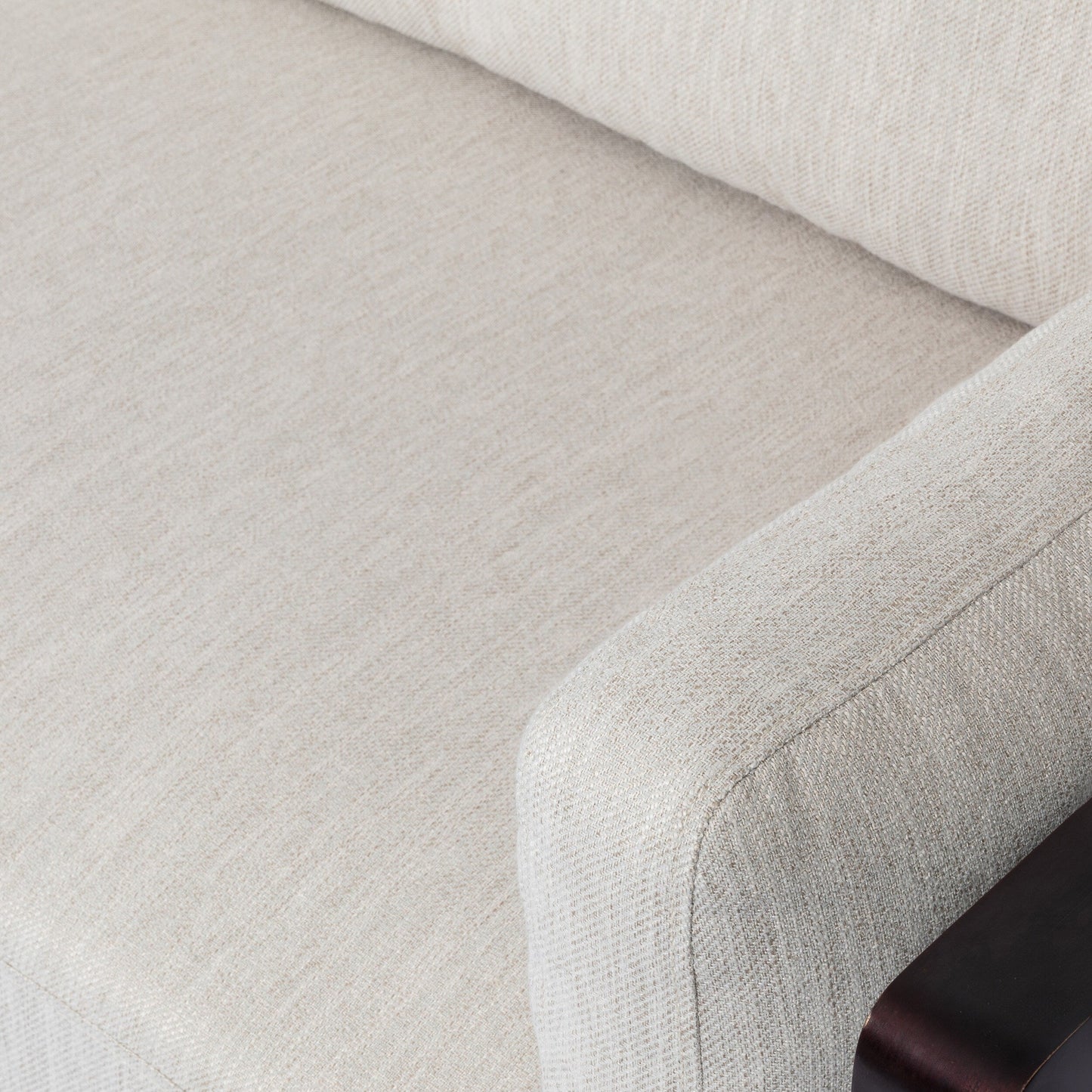 3-seater Sofa with Wood Legs and Exposed Frame