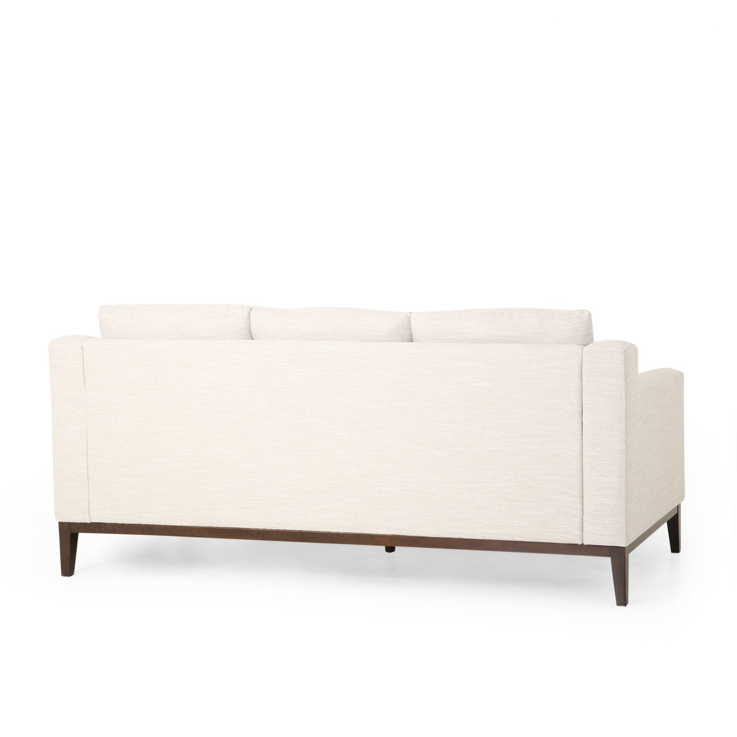 3-seater Sofa with Wood Legs and Matching Pillows
