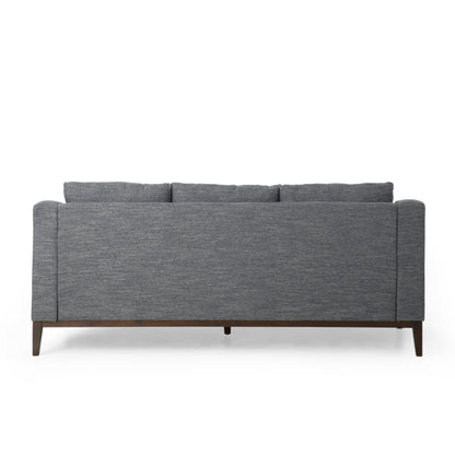 3-seater Sofa with Wood Legs and Matching Pillows