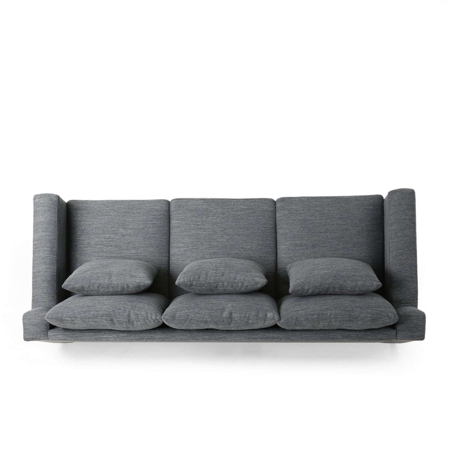 3-seater Sofa with Wood Legs and Matching Pillows