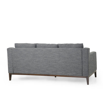 3-seater Sofa with Wood Legs and Matching Pillows