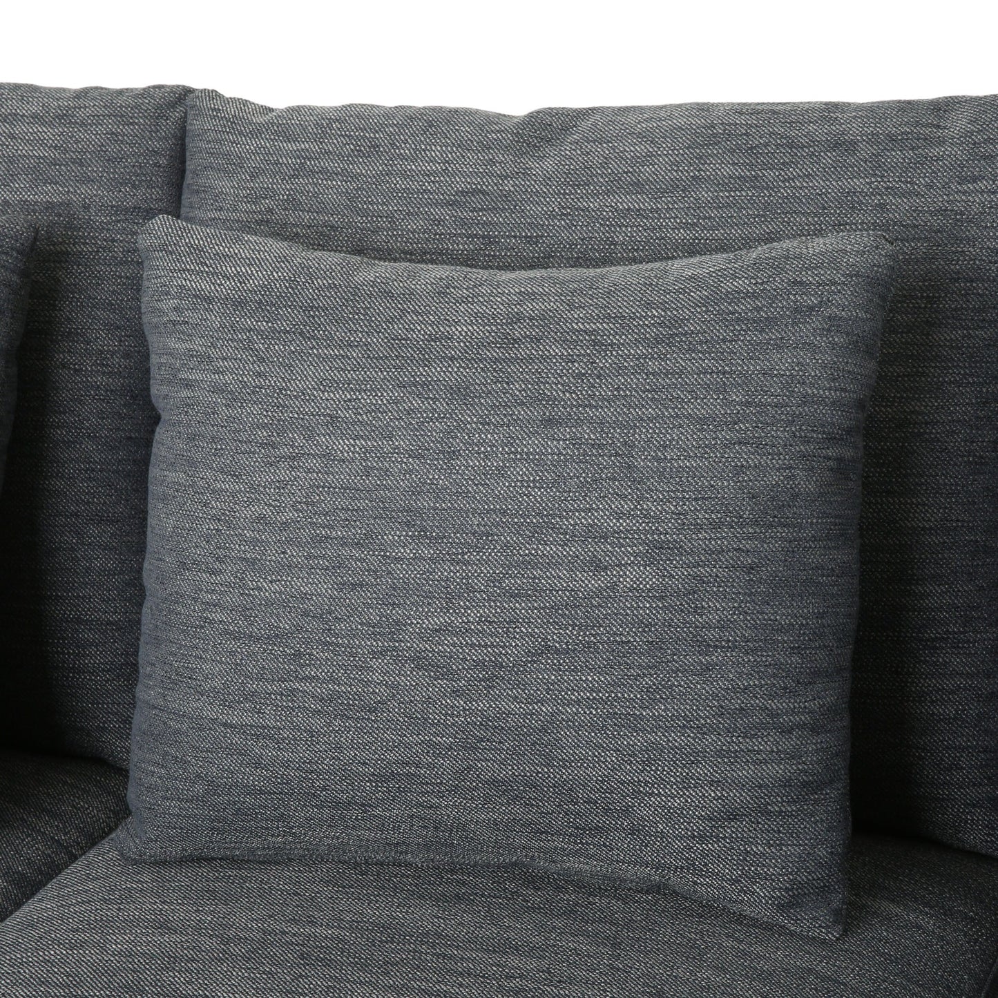 3-seater Sofa with Wood Legs and Matching Pillows