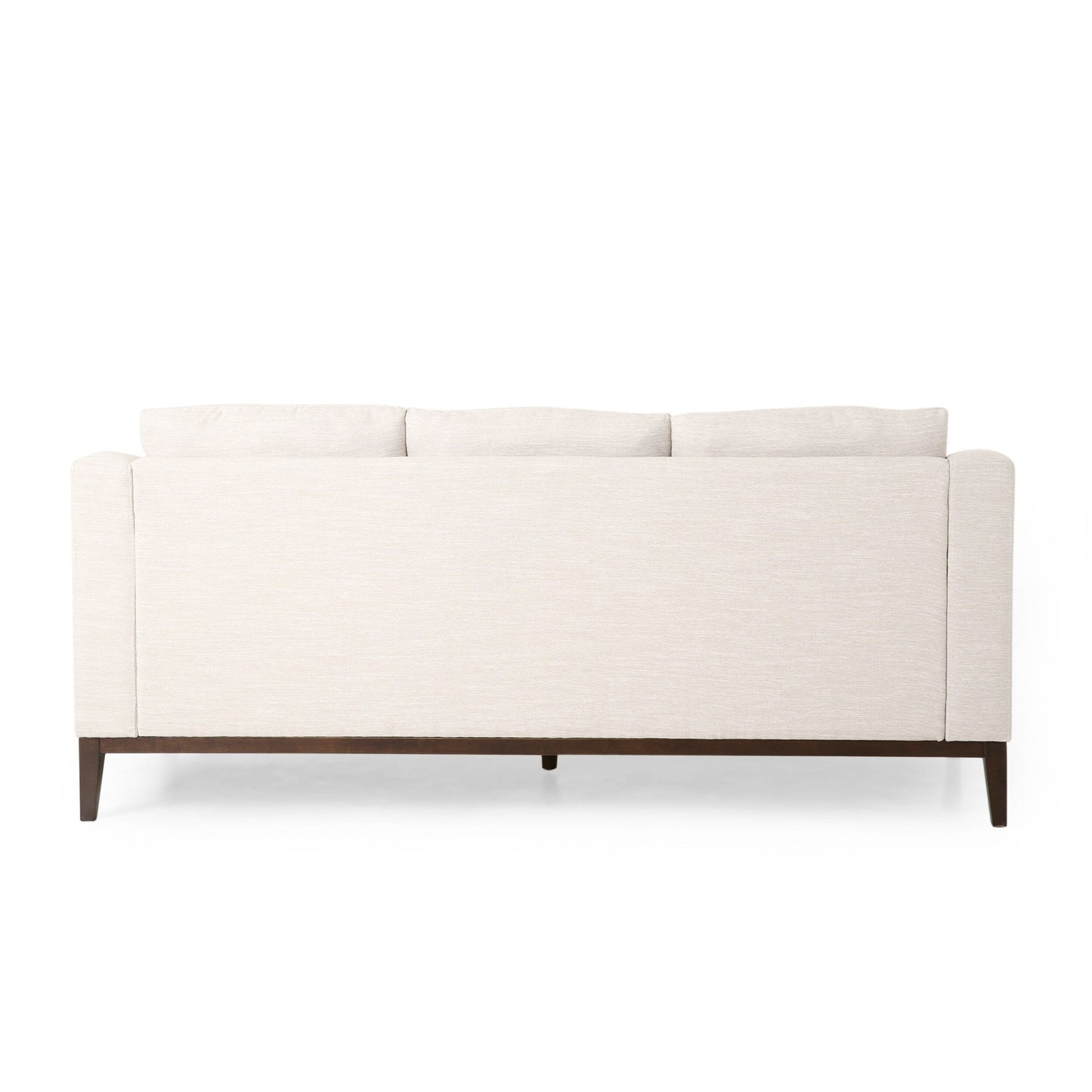 3-seater Sofa with Wood Legs and Matching Pillows