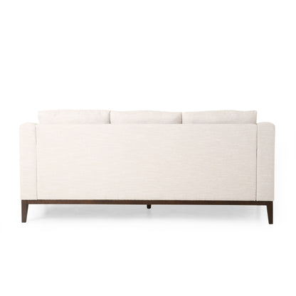 3-seater Sofa with Wood Legs and Matching Pillows