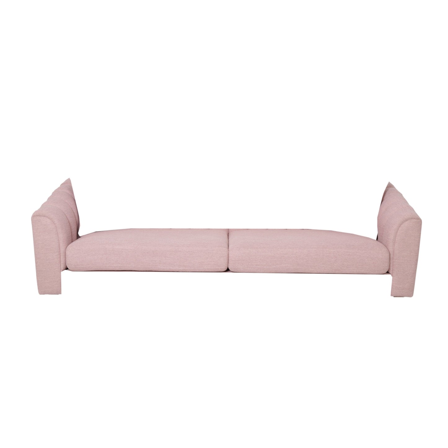 3-seater Sofa with Wood Legs and Pillows