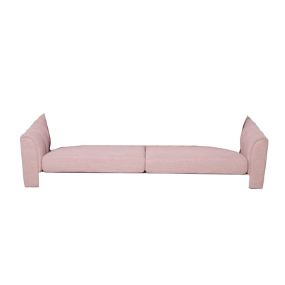 3-seater Sofa with Wood Legs and Pillows
