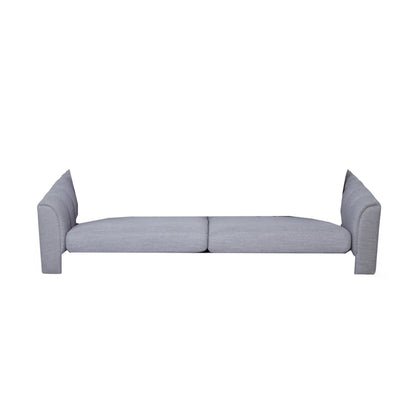 3-seater Sofa with Wood Legs and Pillows