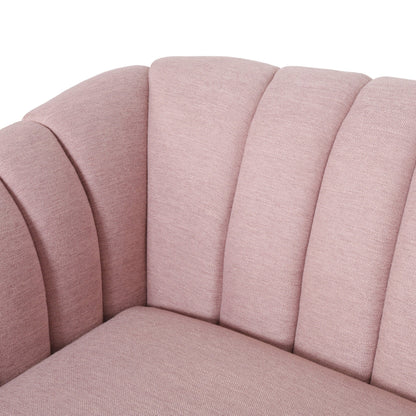 3-seater Sofa with Wood Legs and Pillows