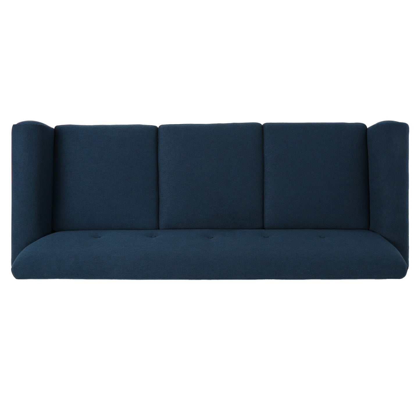 3-seater Sofa with Wood Legs and Plywood Frame
