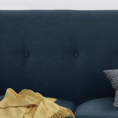 3-seater Sofa with Wood Legs and Plywood Frame