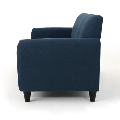 3-seater Sofa with Wood Legs and Plywood Frame