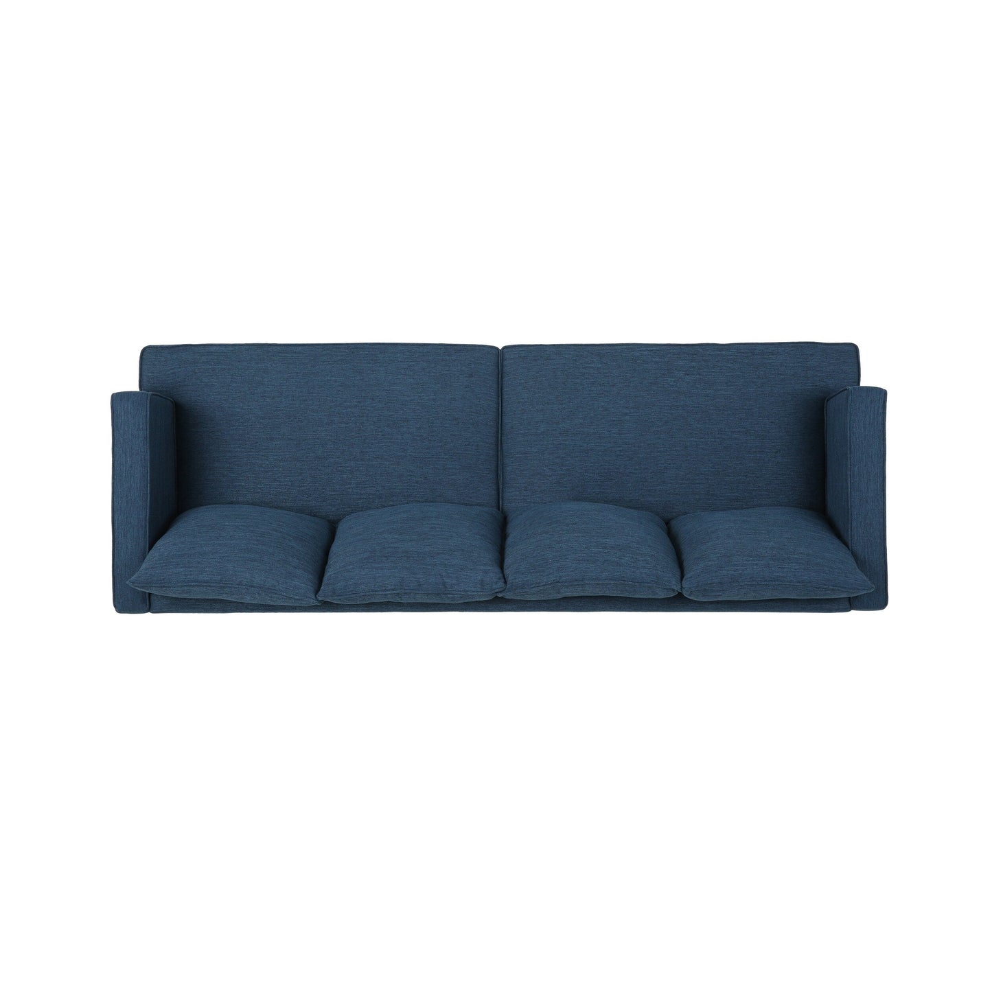 3-seater Sofa with Wood Legs and Tufted Back