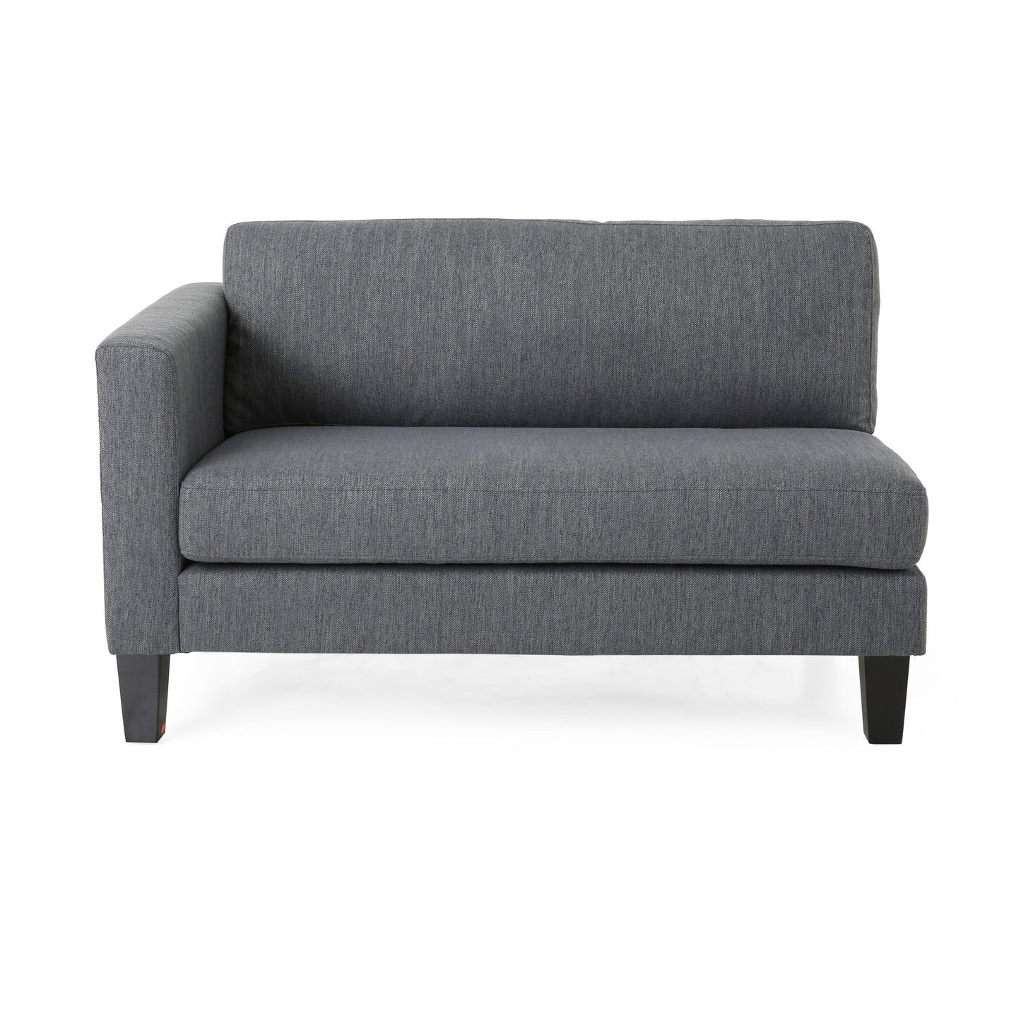 3-seater Sofa with Wood Legs and Two Pillows