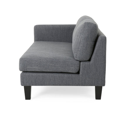 3-seater Sofa with Wood Legs and Two Pillows