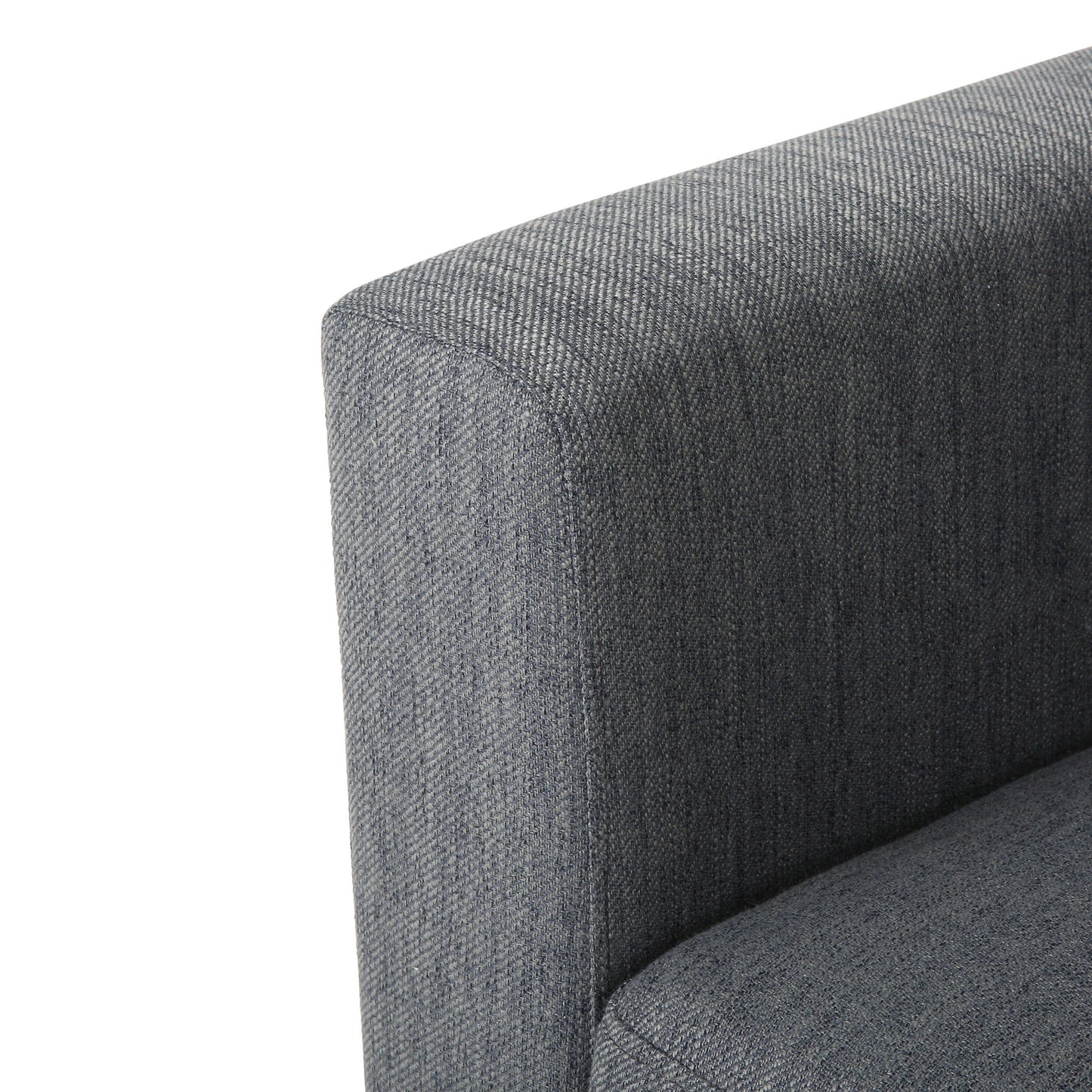 3-seater Sofa with Wood Legs and Two Pillows