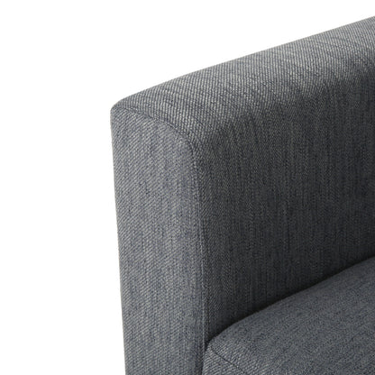 3-seater Sofa with Wood Legs and Two Pillows