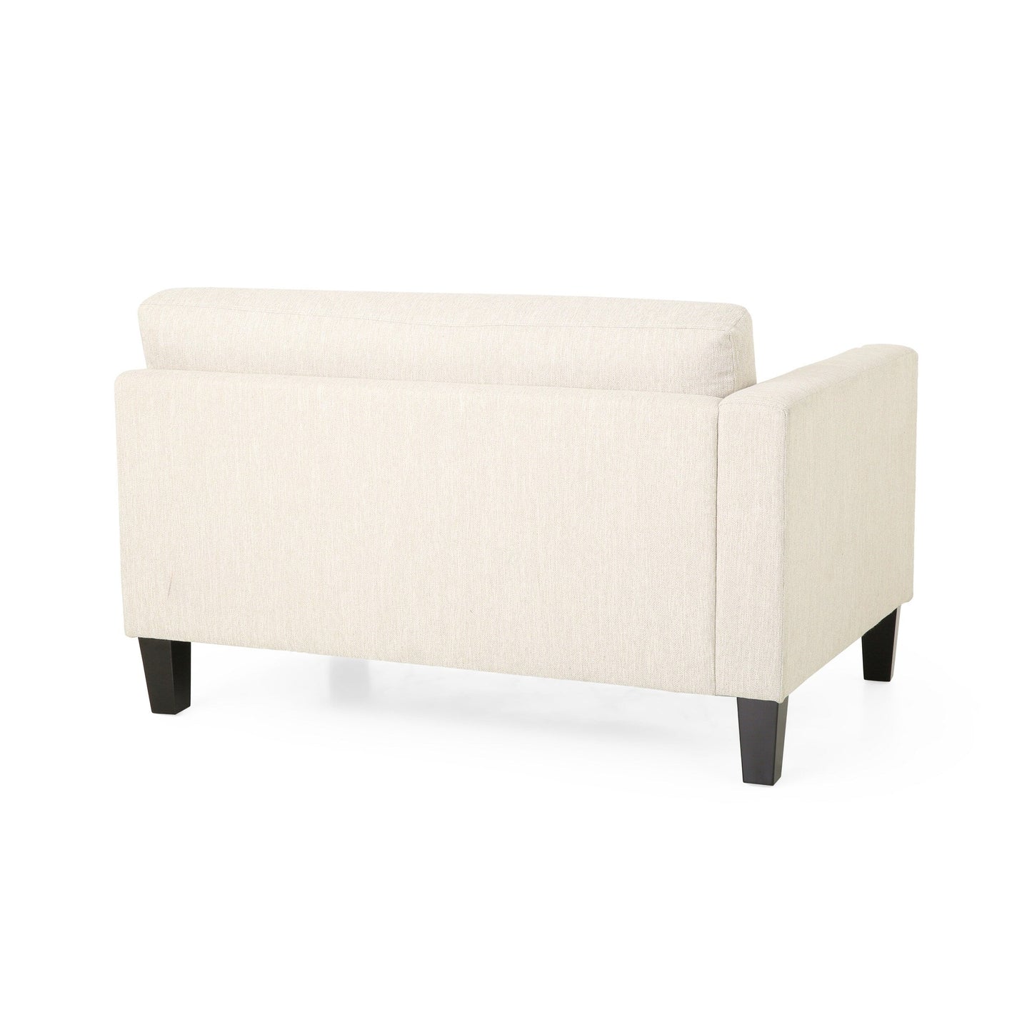3-seater Sofa with Wood Legs and Two Pillows