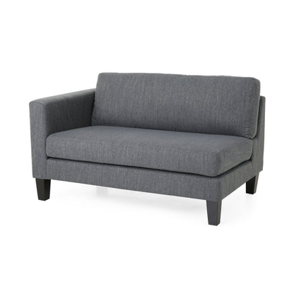 3-seater Sofa with Wood Legs and Two Pillows