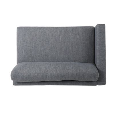 3-seater Sofa with Wood Legs and Two Pillows