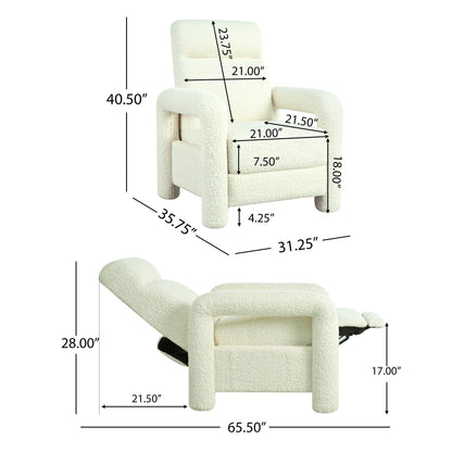 31.25 Push Back Recliner Armchair Upholstered
