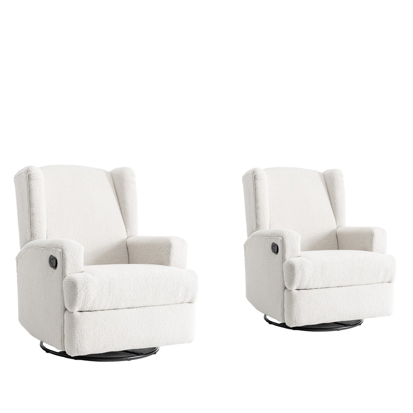 31'' W Manual Glider Swivel Glider Rocker Recliner Nursery Set of 2