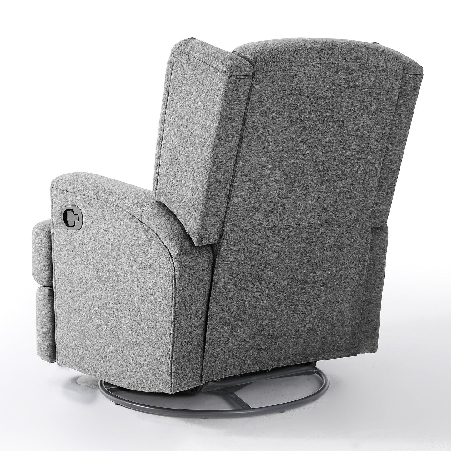 31'' W Wingback Manual Glider Swivel Rocker Recliner Nursery Chair