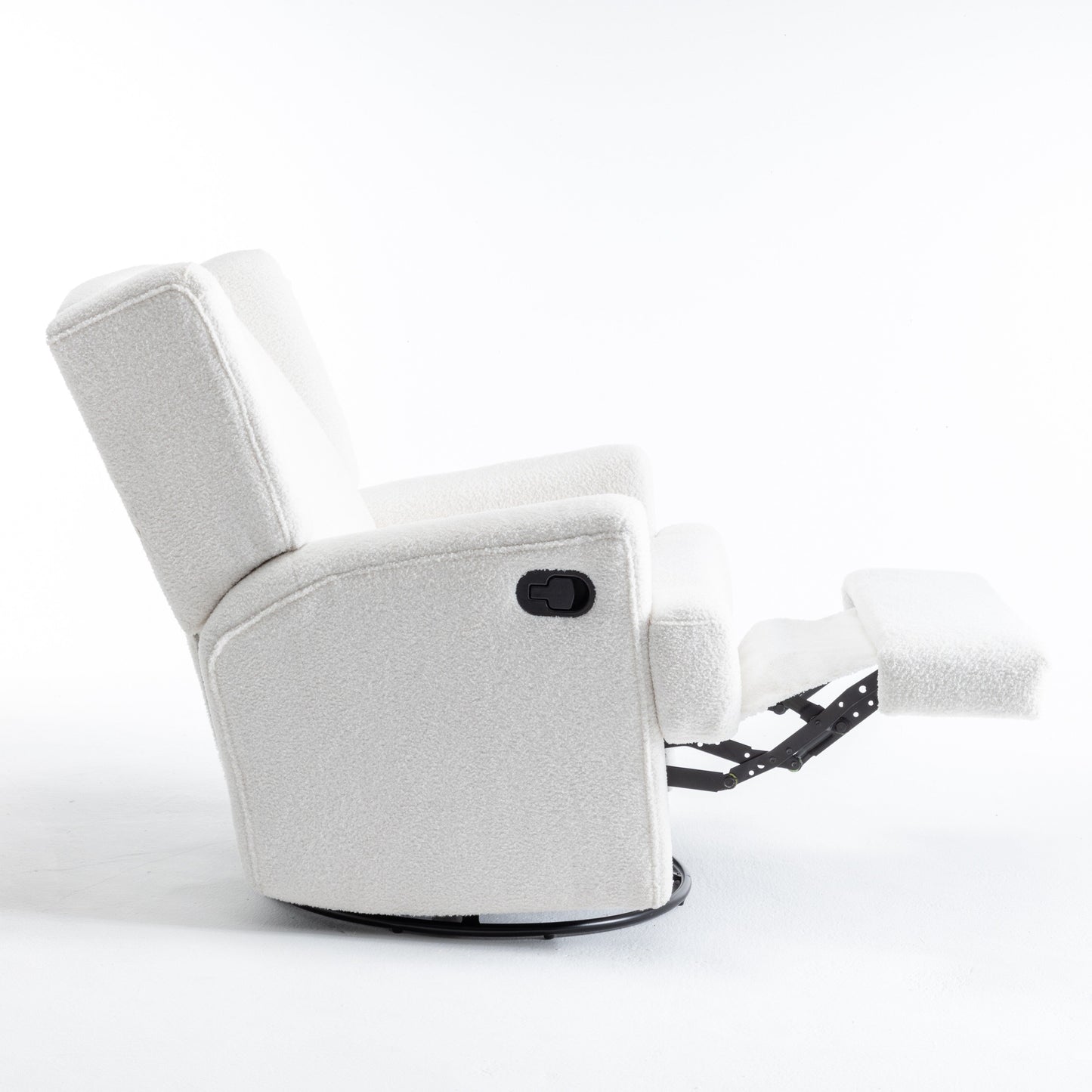 31'' W Wingback Manual Glider Swivel Rocker Recliner Nursery Chair