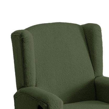 31'' W Wingback Manual Glider Swivel Rocker Recliner Nursery Chair