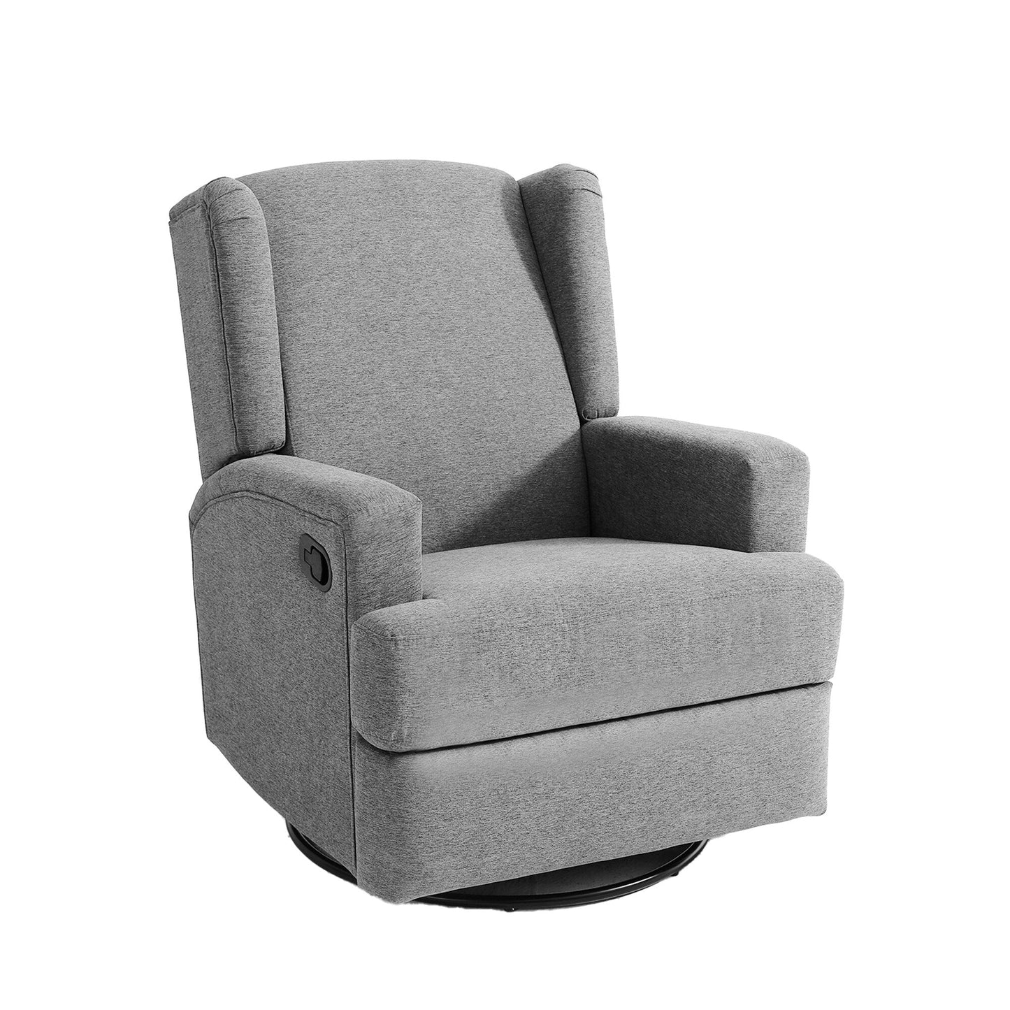 31'' W Wingback Manual Glider Swivel Rocker Recliner Nursery Chair