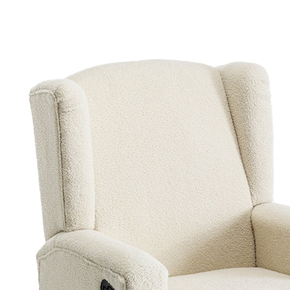 31'' W Wingback Manual Glider Swivel Rocker Recliner Nursery Chair