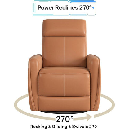 32.3'' Wide Power Swivel Rocker Recliner Chairwith USB Ports