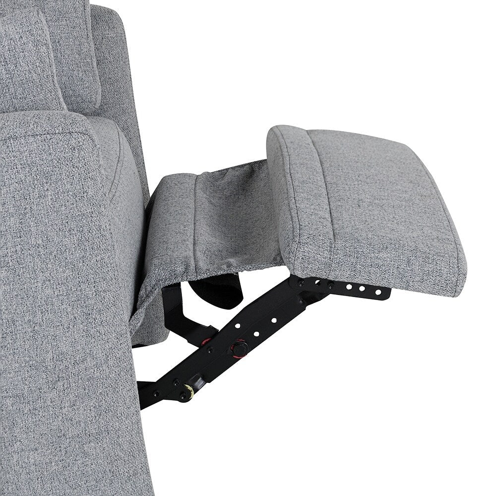 32 Nursing Rocker Recliner,Swivel Glider with 2 Pillows,Comfort Chair