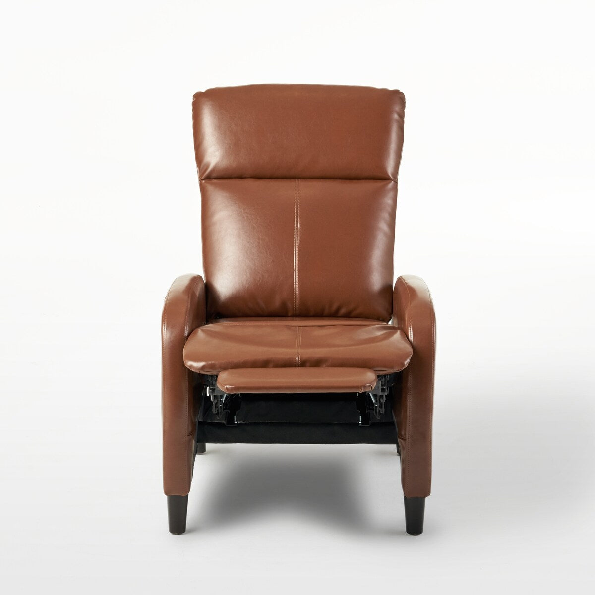 33.5Wide Leather Push Back Standard Recliner Classic Overstuffed Single Recliner Sofa with Soft Padded and Armrest
