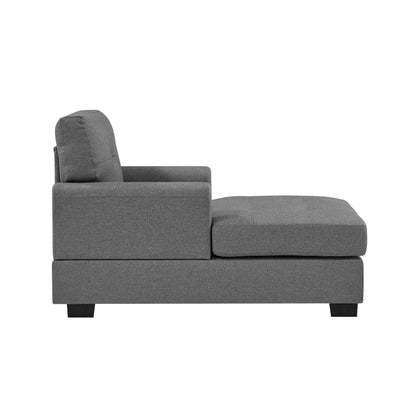 34 Wide Chaise Lounge,soft upholstered,durable polyester blend,buttonâtufted seat and back offer timeless style and comfort