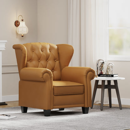 35.04 Adjustable Tufted Arm Chair with Sturdy Legs