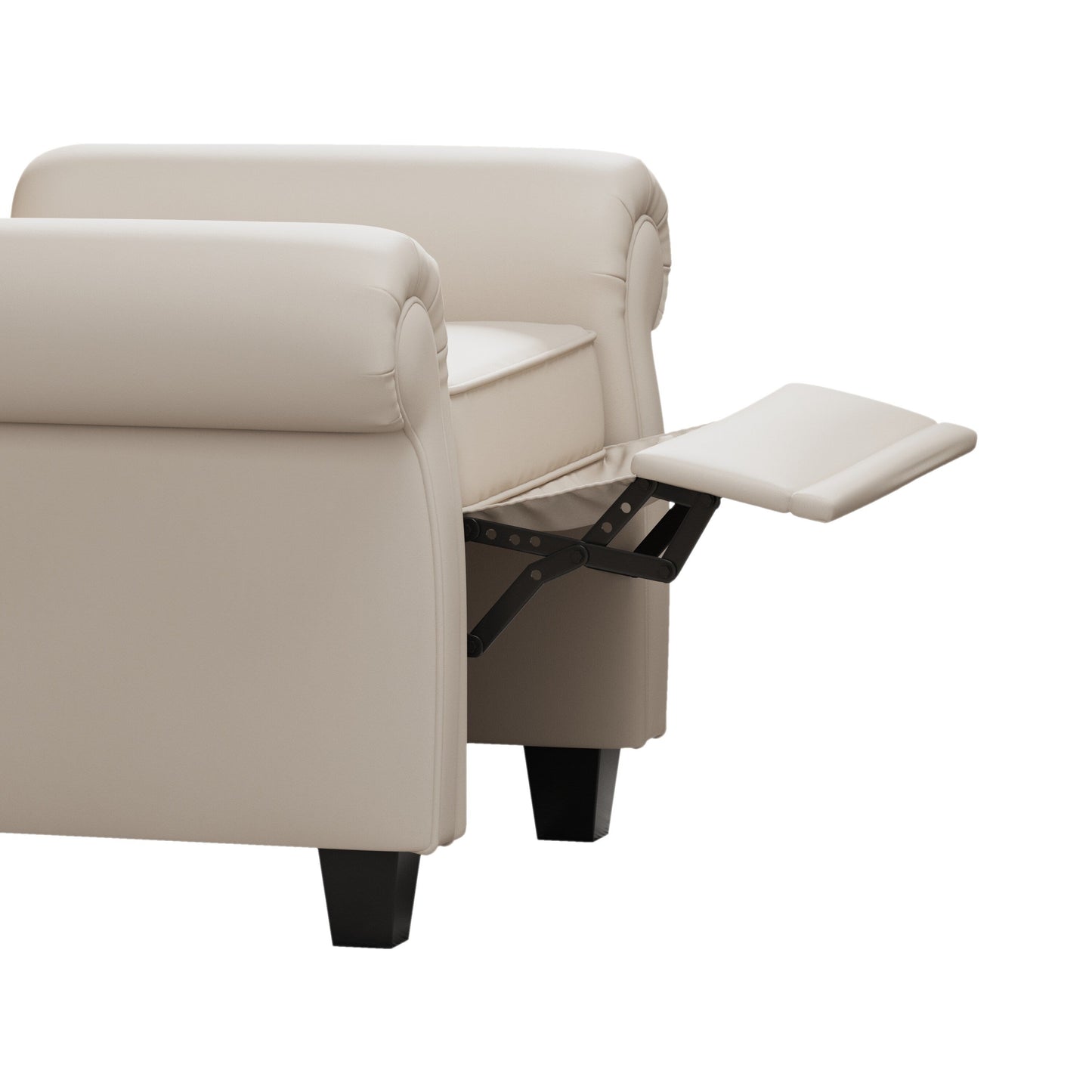 35.04 Adjustable Tufted Arm Chair with Sturdy Legs