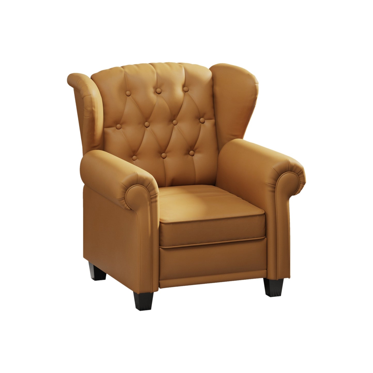 35.04 Adjustable Tufted Arm Chair with Sturdy Legs