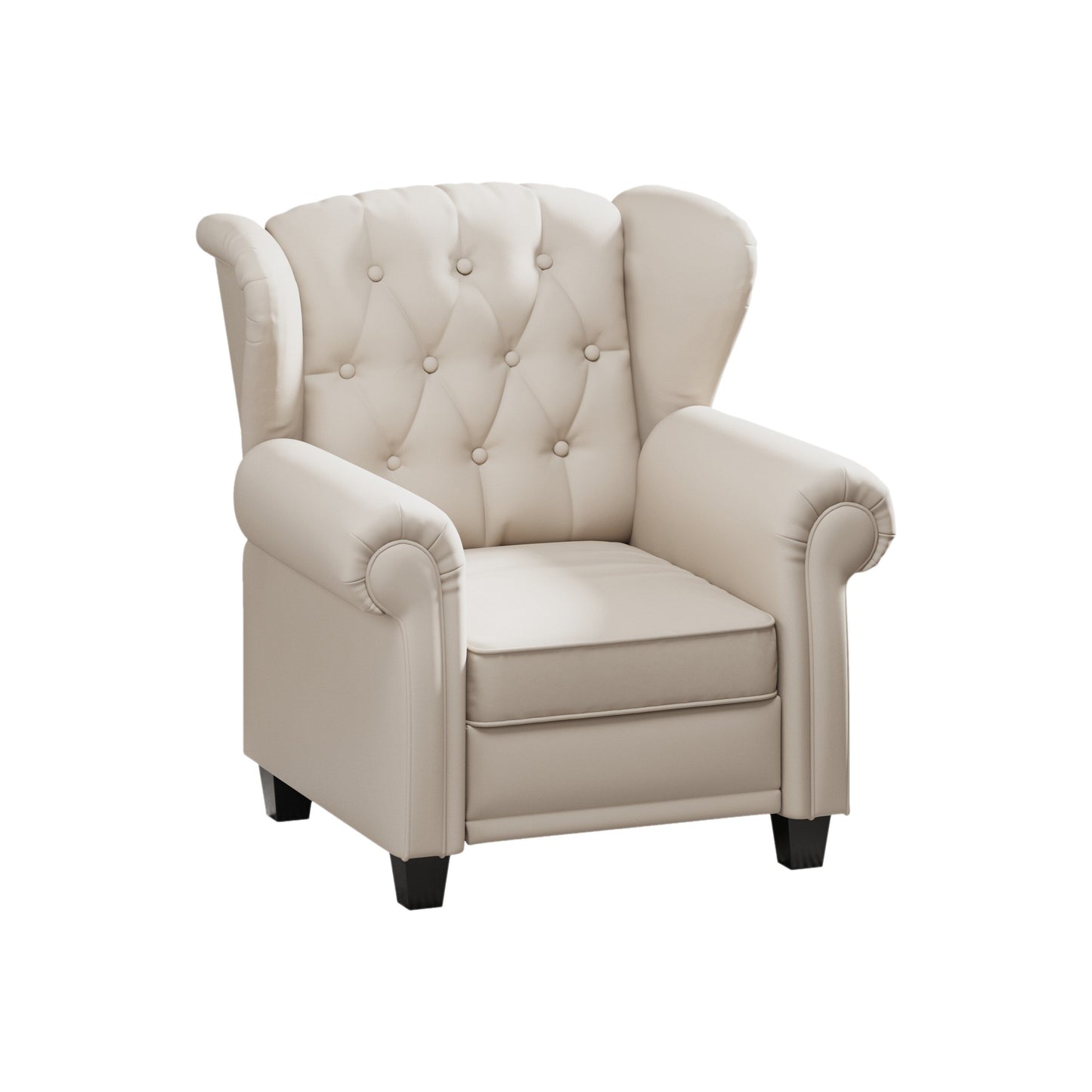 35.04 Adjustable Tufted Arm Chair with Sturdy Legs
