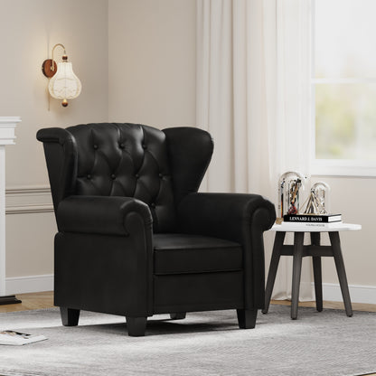 35.04 Adjustable Tufted Arm Chair with Sturdy Legs