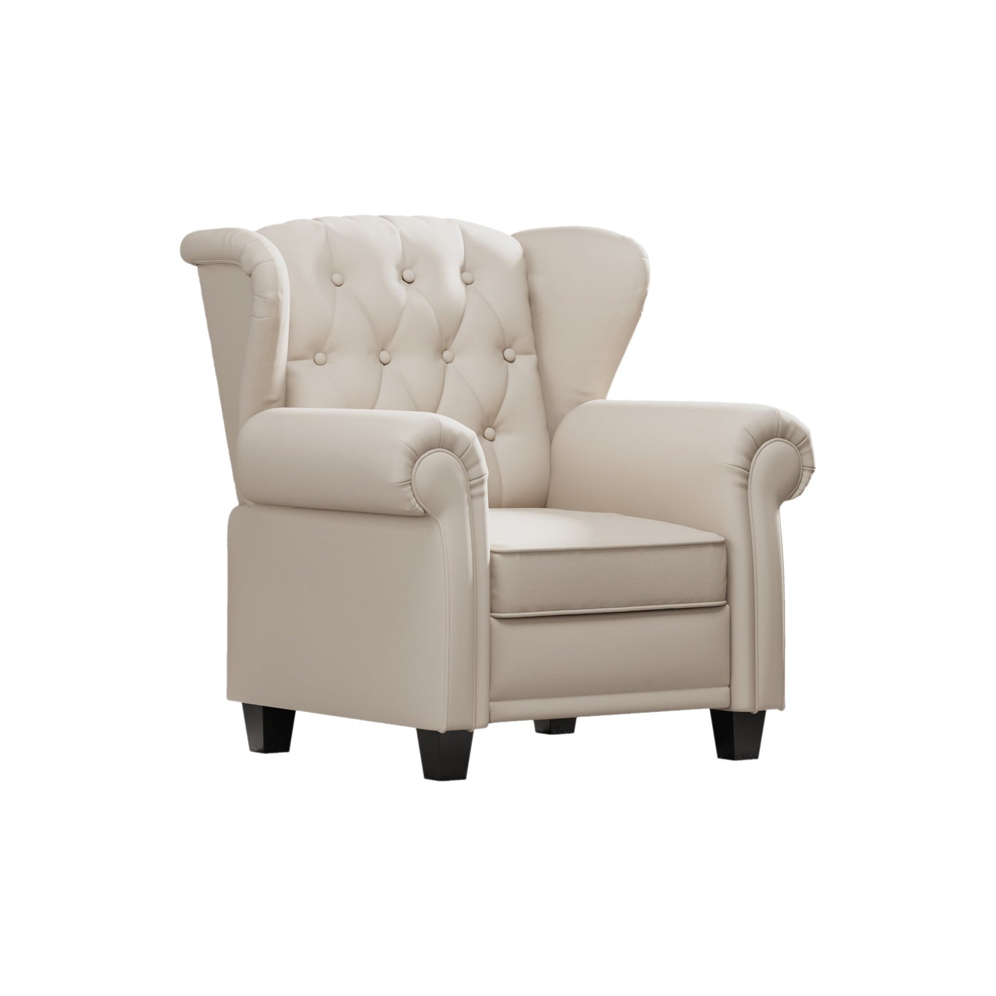 35.04 Adjustable Tufted Arm Chair with Sturdy Legs