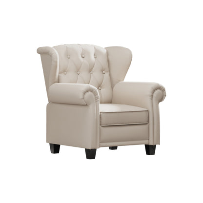 35.04 Adjustable Tufted Arm Chair with Sturdy Legs