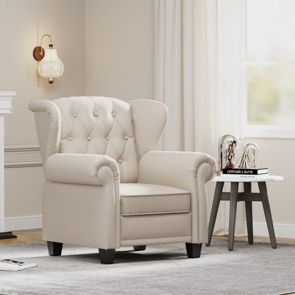 35.04 Adjustable Tufted Arm Chair with Sturdy Legs