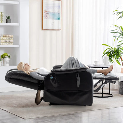 35.5W Dual Electric Power Lift Recliner,MassageHeat,180 degrees