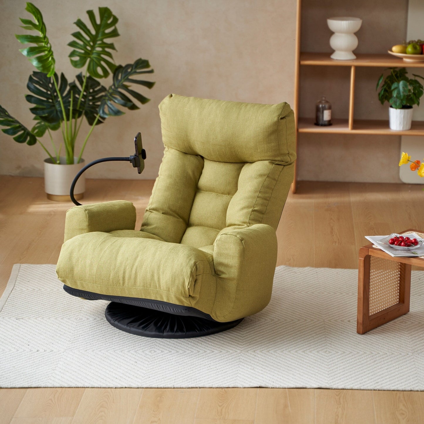 360 Degree Rotatable Sofa Chair Adjustable Lounge Chair Foldable Game Chair Recliner with Phone Holder