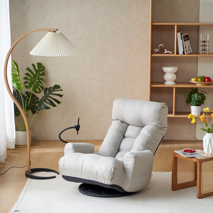 360 Degree Rotatable Sofa Chair Adjustable Lounge Chair Foldable Game Chair Recliner with Phone Holder