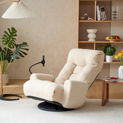 360 Degree Rotatable Sofa Chair Adjustable Lounge Chair Foldable Game Chair Recliner with Phone Holder