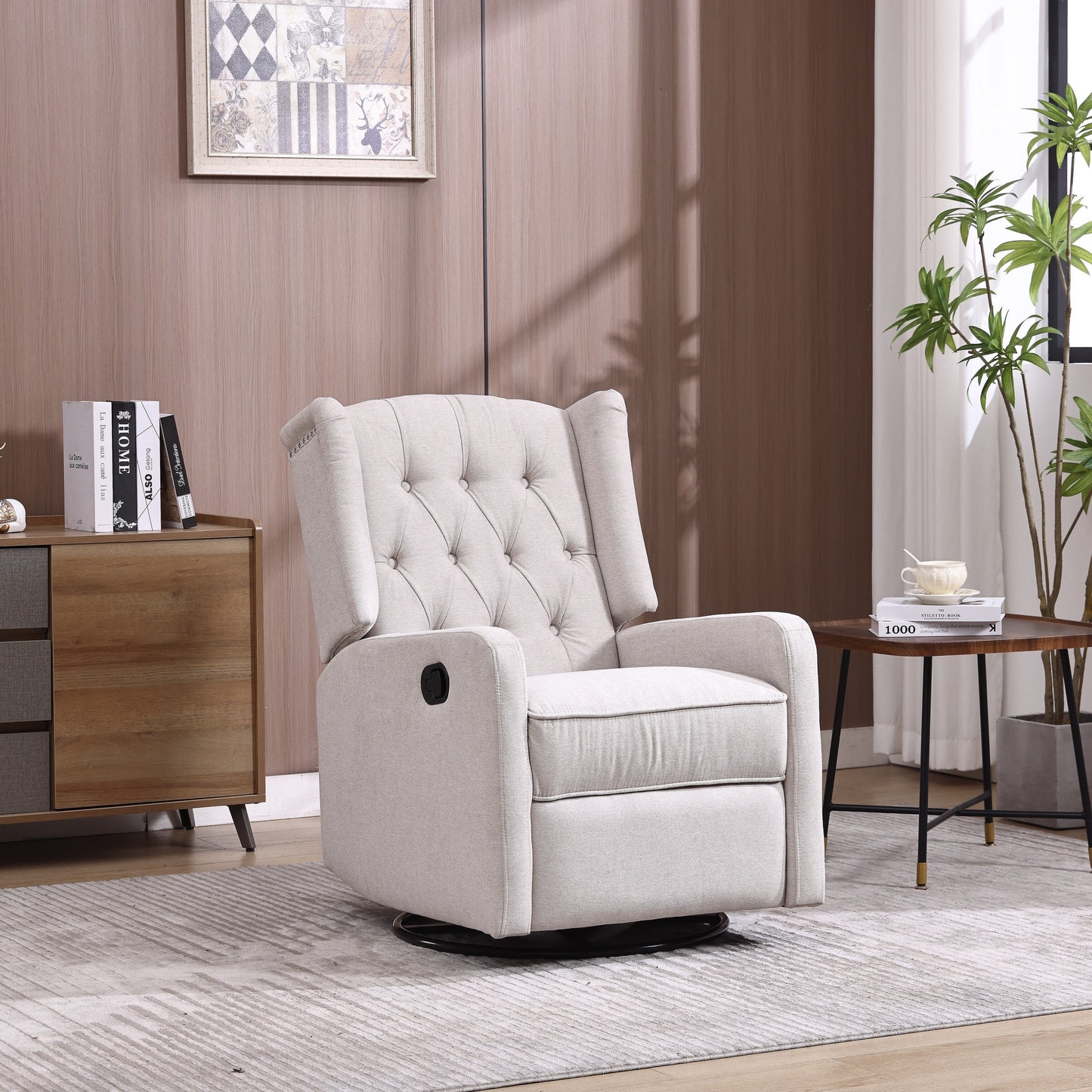 360 Degree Swivel Nursery Rocking Chair