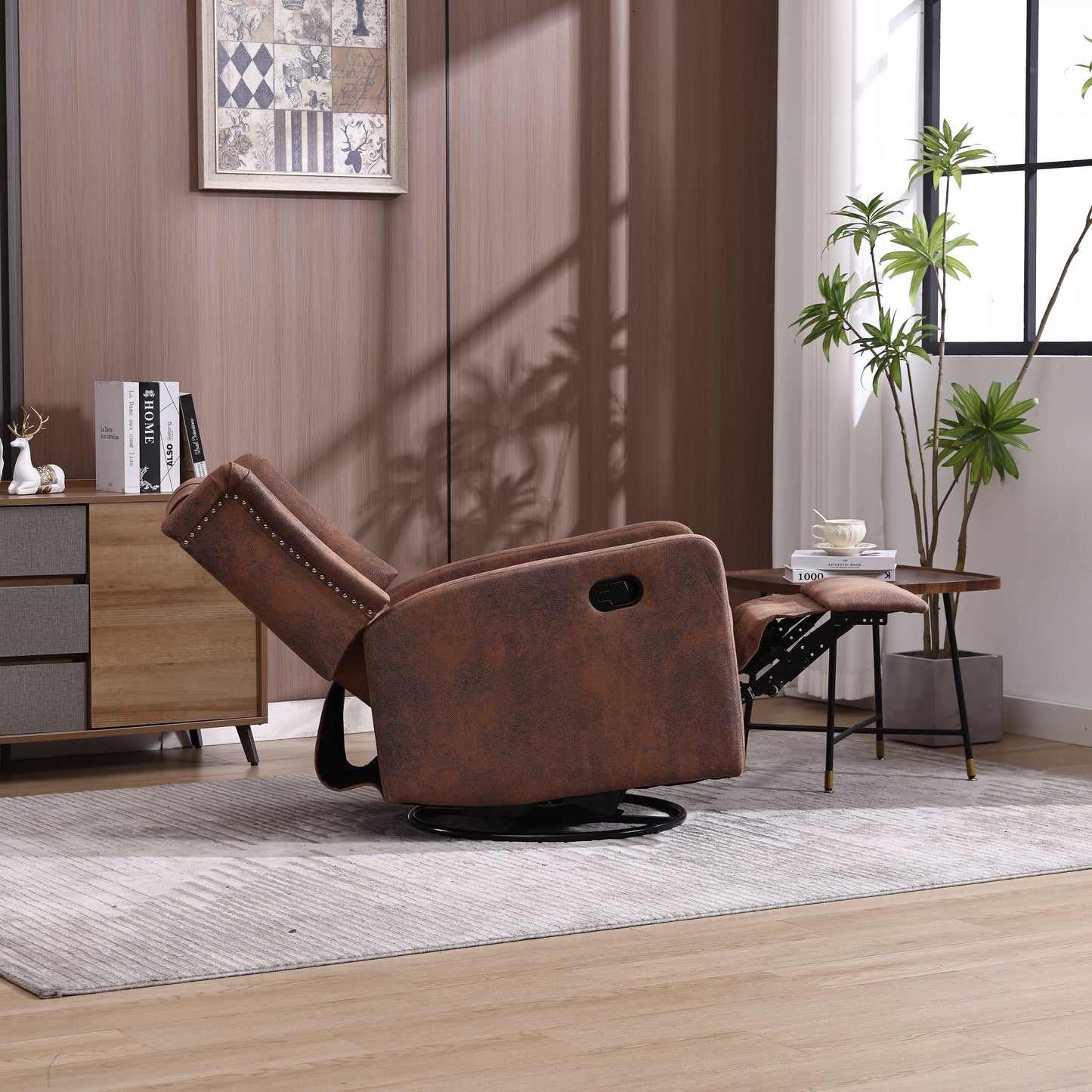 360 Degree Swivel Nursery Rocking Recliner Chair