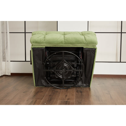 360 Swivel Recliner Upholstery Fabric Glider Rocker Recliner Single Lazy Sofa with Lumbar Support for Living Room